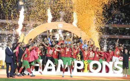 Morocco stuns Madagascar in five goal-thriller match to be crowned 2024 CHAN champions