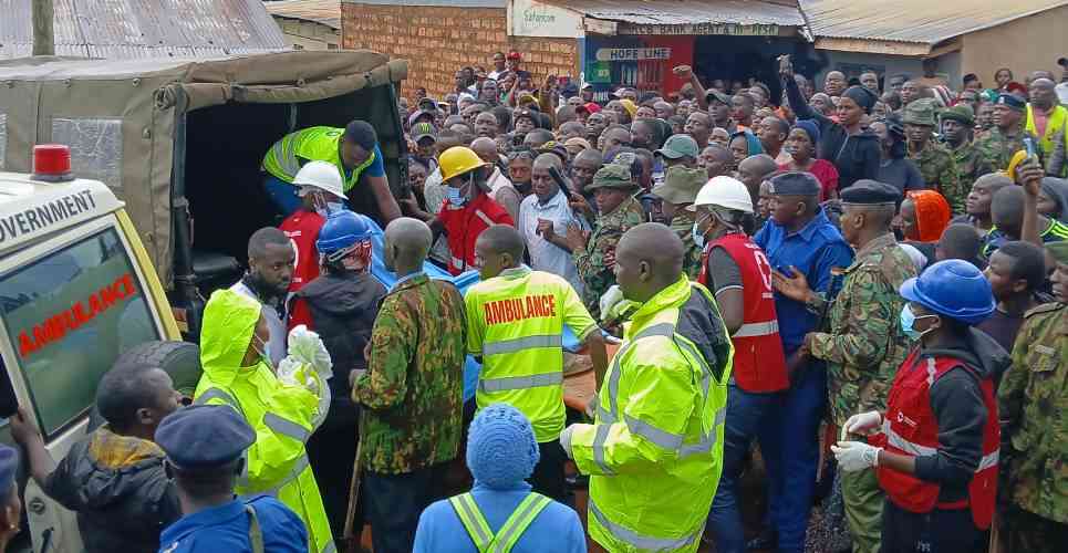 Five people killed after building collapses in Kisii County