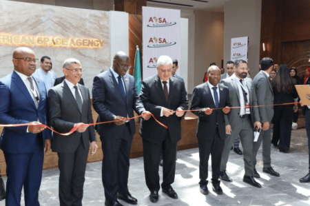 Ribbon-cutting ceremony marks the official opening of the African Space Agency headquarters.