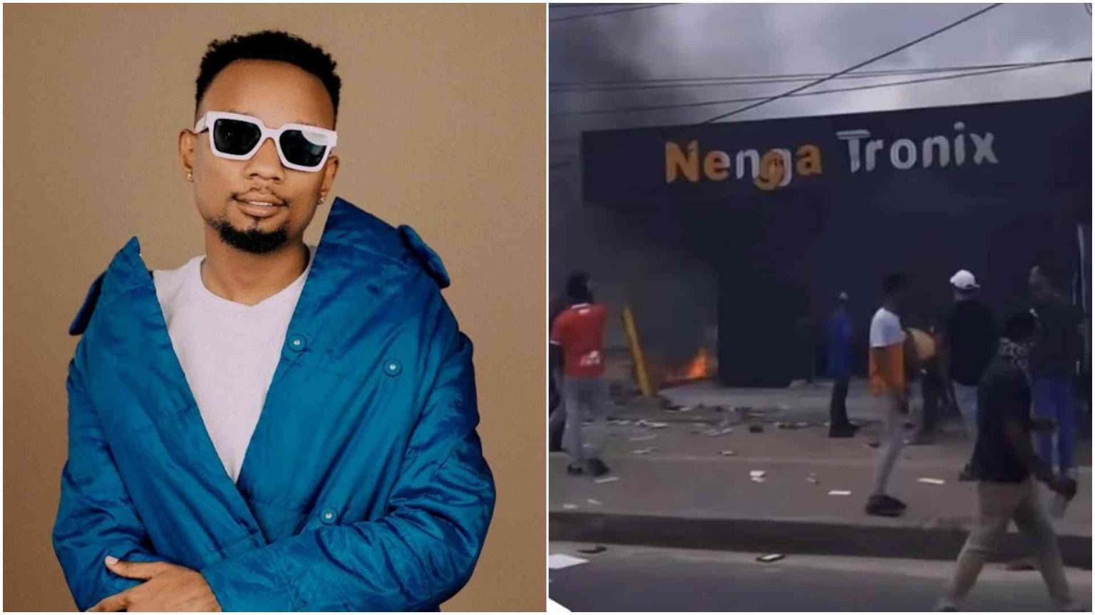 Billnass: Pro-Samia rapper deactivates Instagram after angry protestors burn down business
