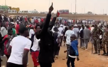Daring Nairobi man gives anti-riot police red card after imaginary VAR check
