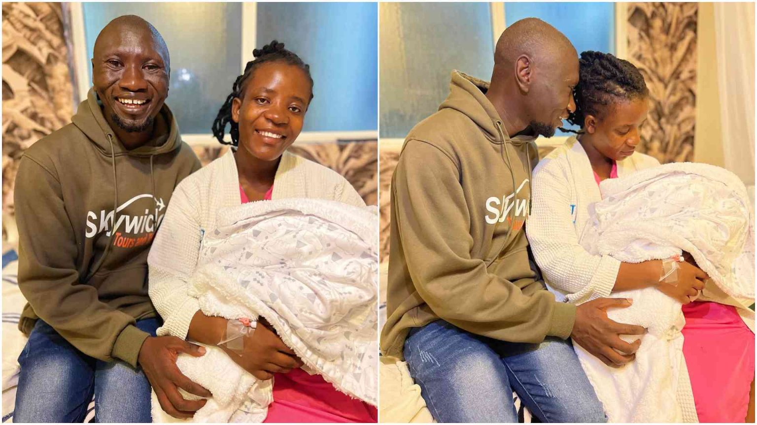 'Dragon Junior Ashafika!' Stevo Simple Boy and Brenda welcome adorable baby boy