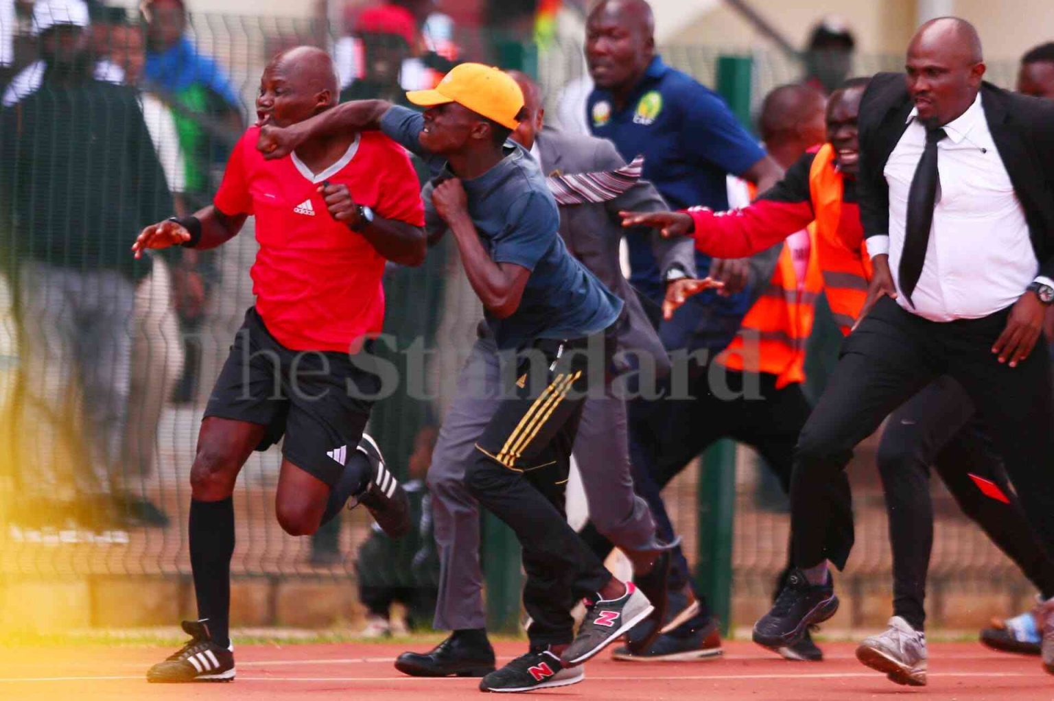‘Embarrassing’ brawl over controversial penalty in SportPesa Premier League playoff 'Embarrassing' brawl over controversial penalty in SportPesa Premier League playoff