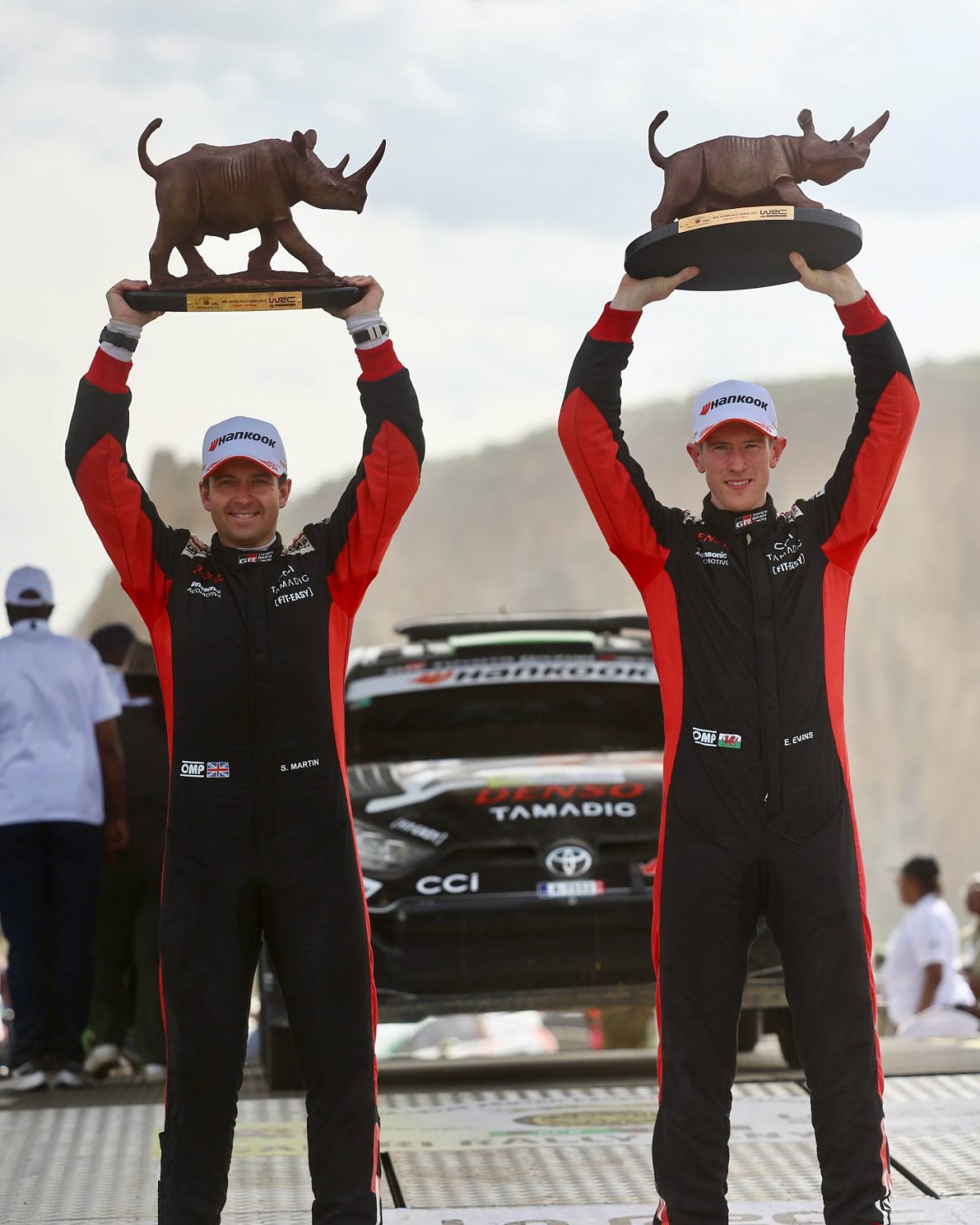 Evans wins his first ever Safari Rally in a Toyota