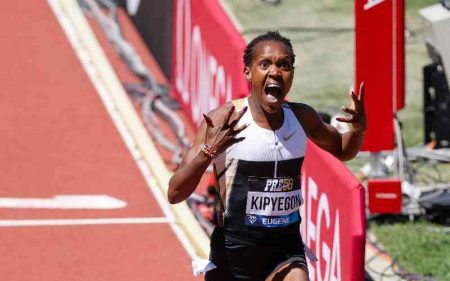 Faith Kipyegon and Beatrice Chebet light up Eugene Diamond League with world records
