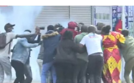 Former Chief Justice David Maraga teargassed