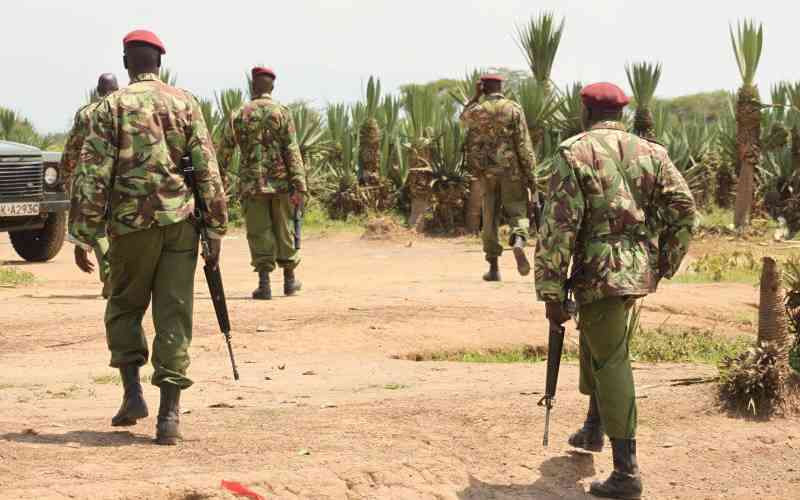 GSU officers forcefully occupy Moi land GSU officers forcefully occupy Moi land