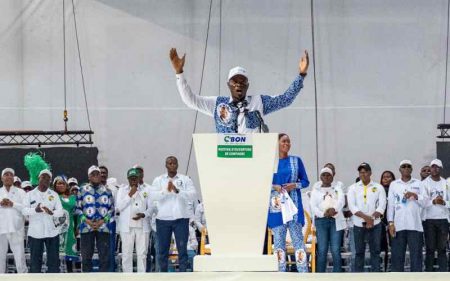 Gabon junta chief 'well ahead' in presidential race