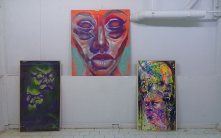 Graffiti meets gallery: Bold portraits illuminate protest and identity