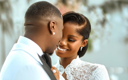How Juma Jux, Priscilla Ojo's luxurious white wedding went down