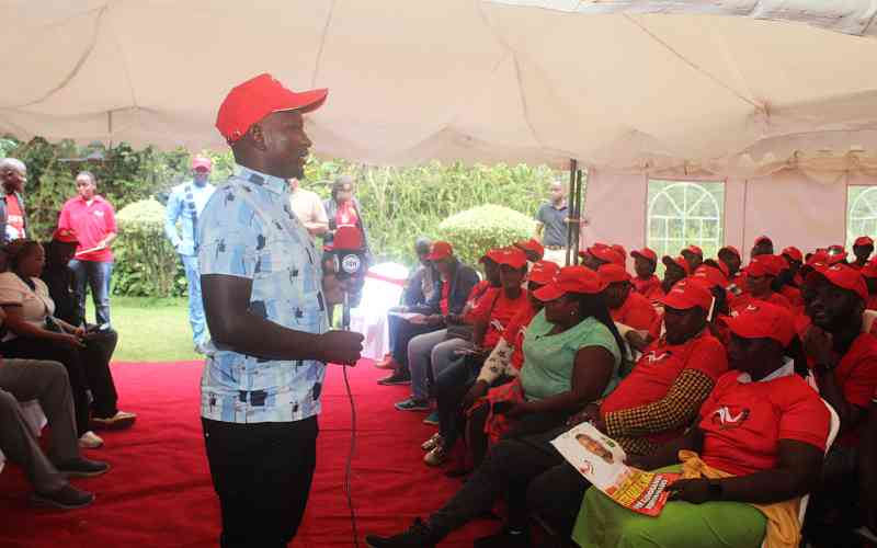 KANU unveils candidate for Kariobangi North MCA seat KANU unveils candidate for Kariobangi North MCA seat