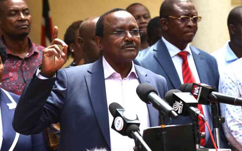 Kalonzo condemns invasion of Moi family land in Eldoret Kalonzo condemns invasion of Moi family land in Eldoret