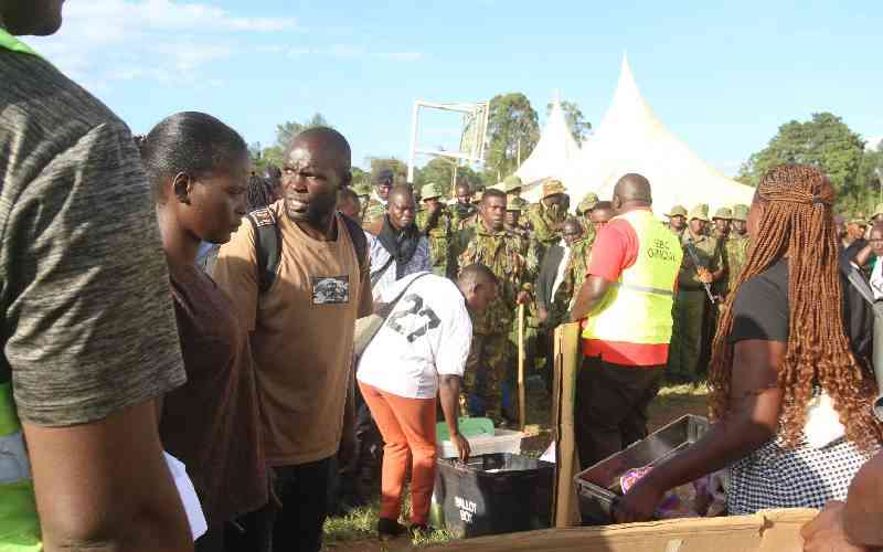 Kasipul race: Tight security amid fears of violence during voting Kasipul race: Tight security amid fears of violence during voting
