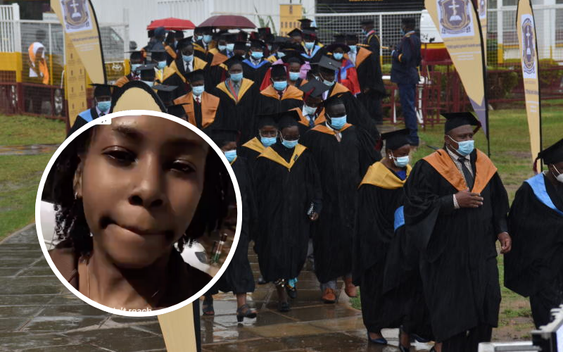Kenyans rally behind KMTC student after revealing her family will not attend graduation Kenyans rally behind KMTC student after revealing her family will not attend graduation