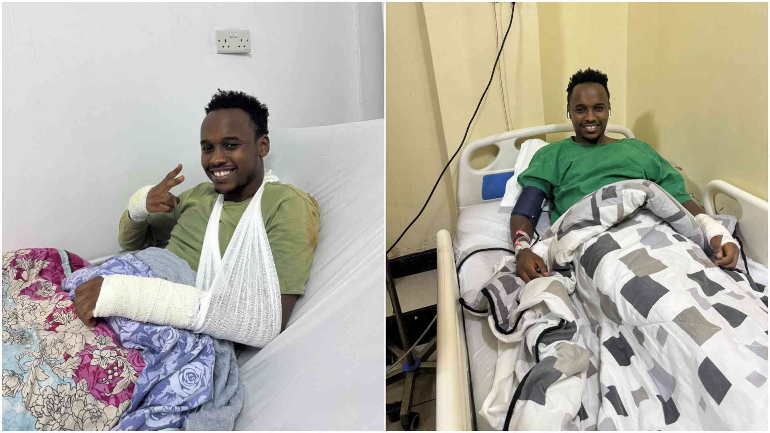 Khalif Kairo undergoes surgery after serious accident left him with fractured hand
