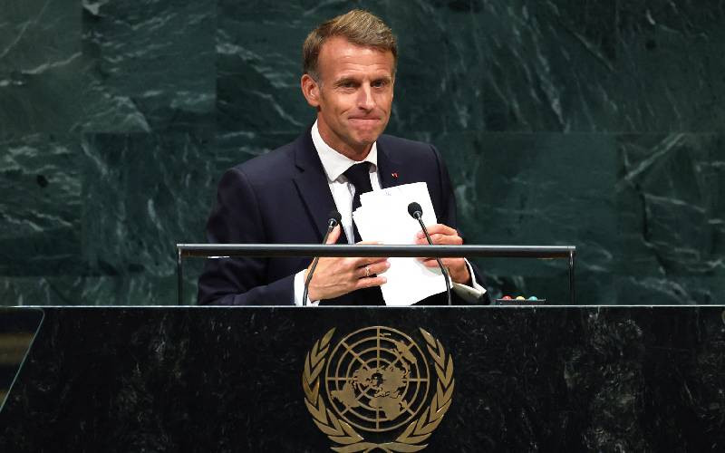 Macron urges world to choose UN over 'law of the jungle' Macron urges world to choose UN over 'law of the jungle'