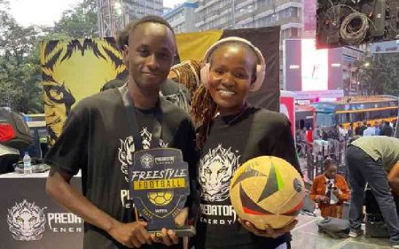 Maina, Hazel crowned freestyle football Kenyan champions
