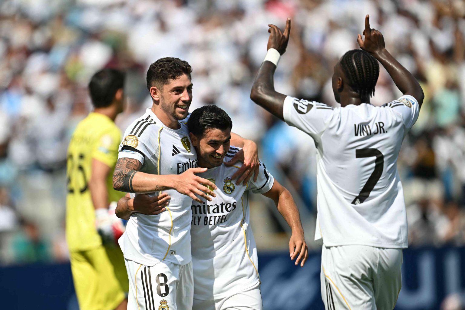 Man City hit six to reach Club World Cup last 16, Real Madrid win with 10 men