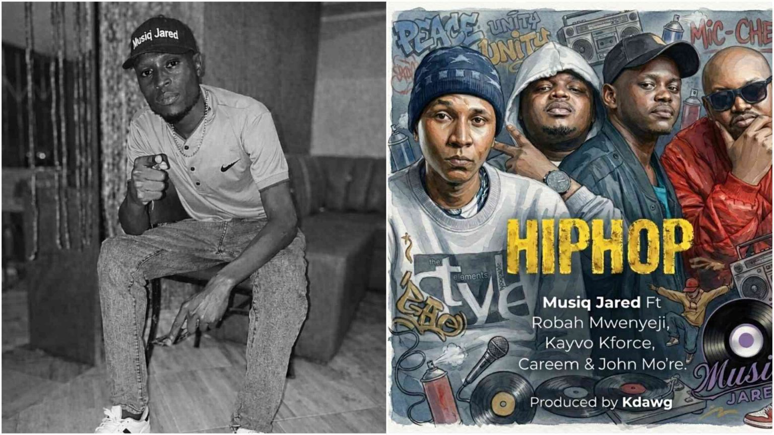 Musiq Jared unites East Africa's rap heavyweights in new single 'Hiphop'