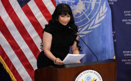Nicki Minaj calls for global action over alleged persecution of Christians in Nigeria in UN address