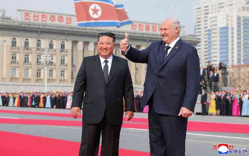 North Korea's Kim 'warmly' welcomes Belarusian leader North Korea's Kim 'warmly' welcomes Belarusian leader