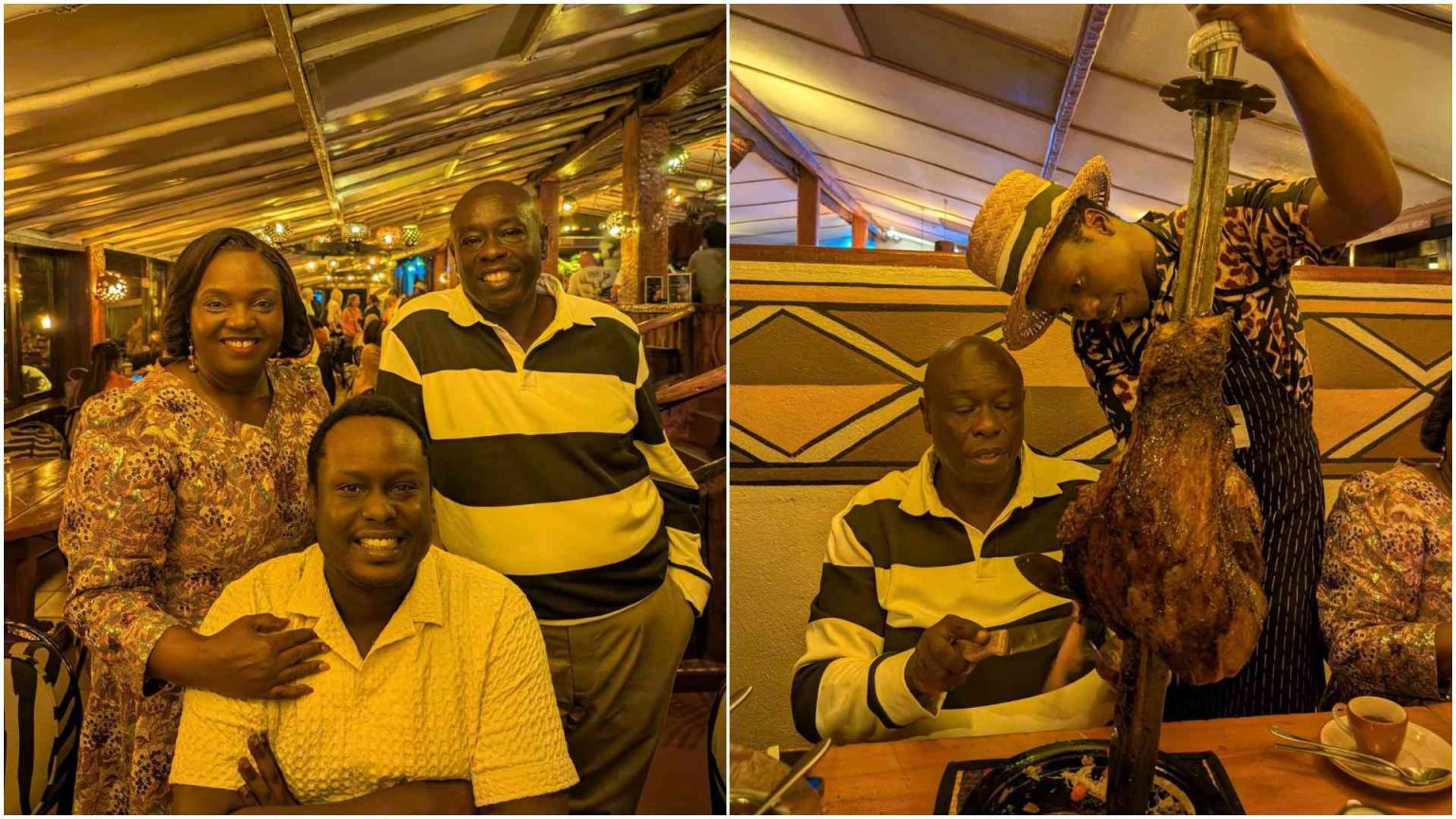 Nostalgia and Nyama Choma: Rigathi Gachagua celebrates son's birthday at iconic Carnivore