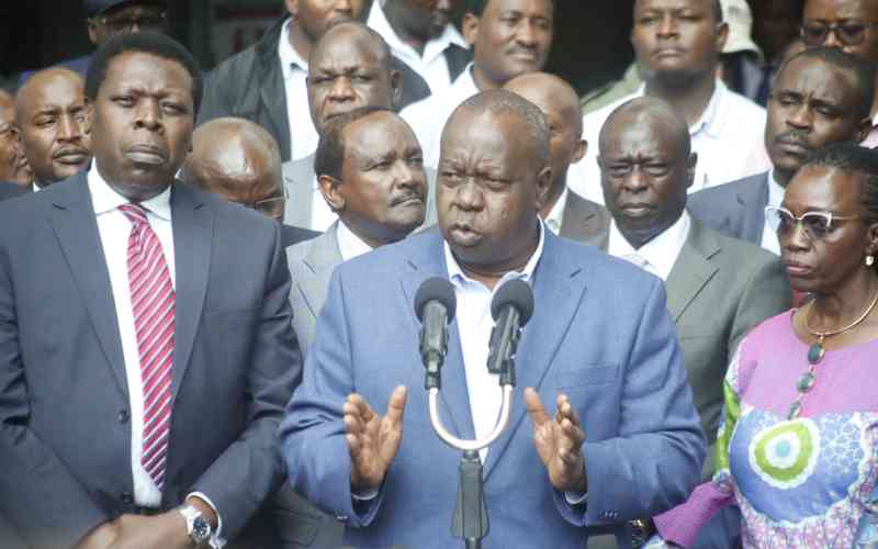 Opposition issues demands to IEBC, threatens mass action if not addressed Opposition issues demands to IEBC, threatens mass action if not addressed