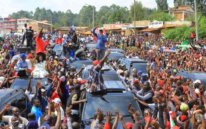 Opposition leaders storm Nakuru, pledge unity to end Ruto's presidency in 2027 Opposition leaders storm Nakuru, pledge unity to end Ruto's presidency in 2027