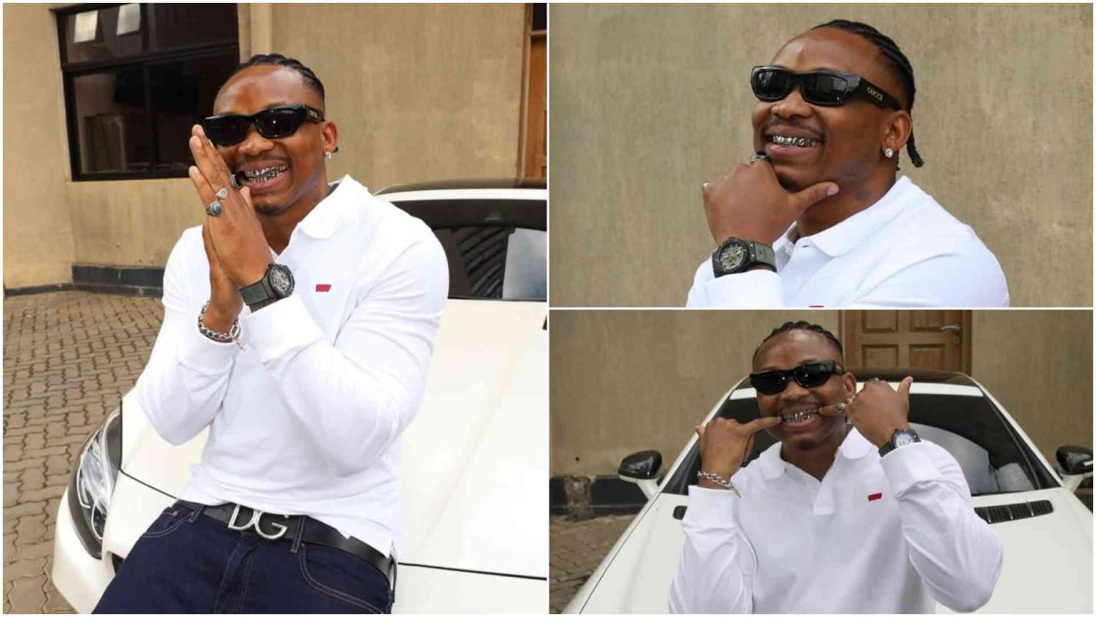 Otile Brown turns up the heat with flashy grillz
