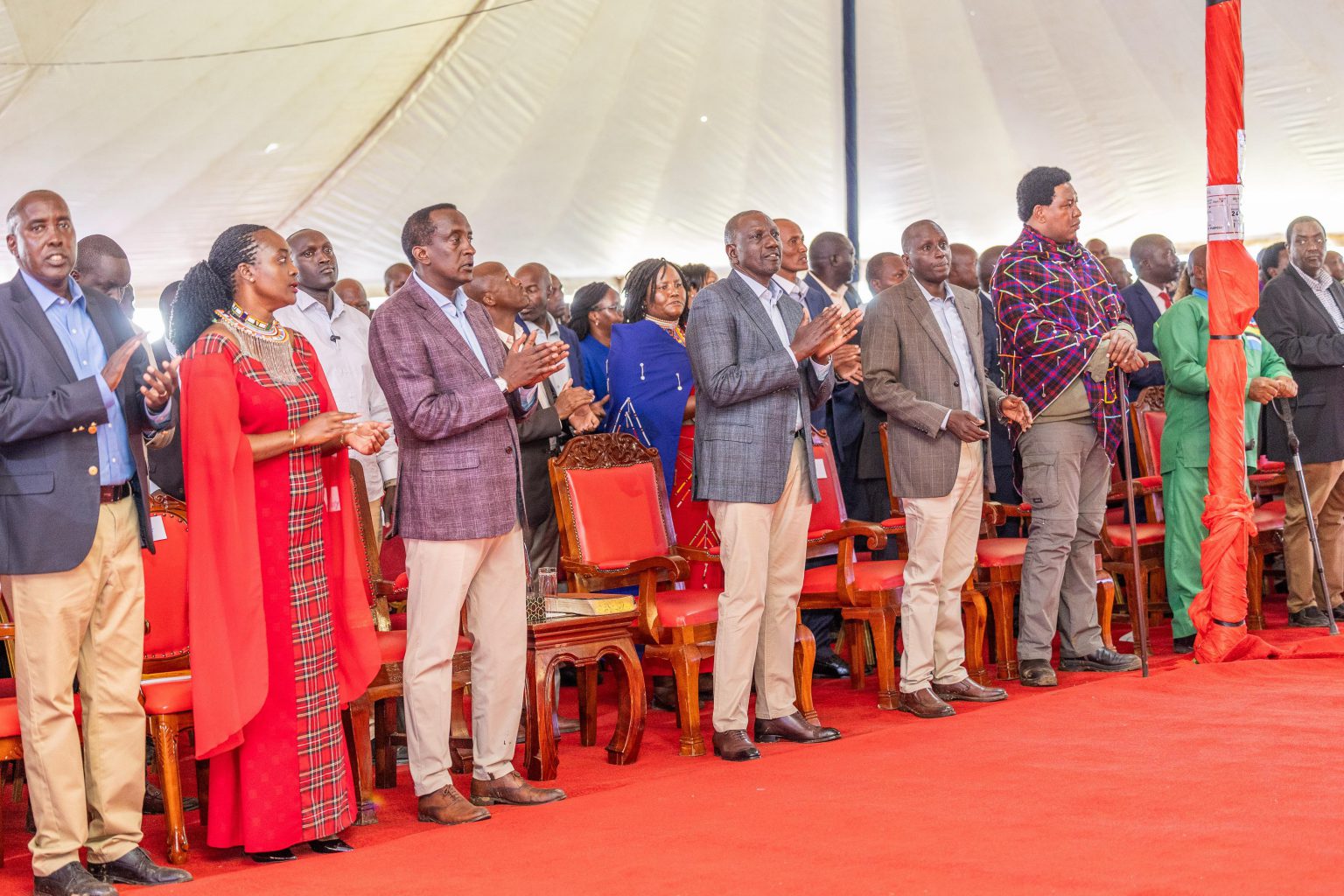 [PHOTOS] President Ruto attends Easter Sunday Service in Narok