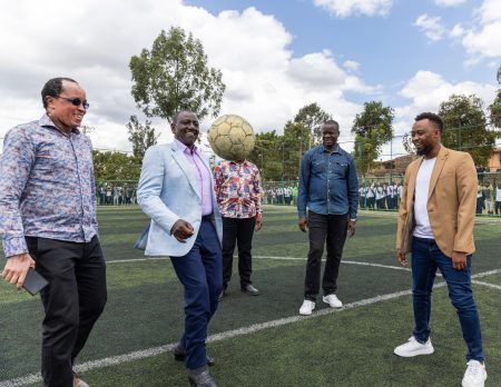 [PHOTOS] Ruto inspects Uhuru Sports Complex in Embakasi West