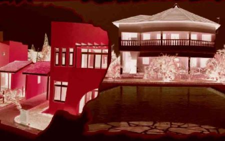 Power of colourful exterior finishes on buildings, property