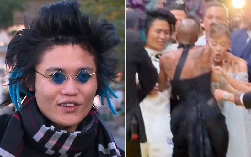 ‘Pyjama Man’ Johnson Wen charged after attacking Ariana Grande during red carpet event 'Pyjama Man' Johnson Wen charged after attacking Ariana Grande during red carpet event