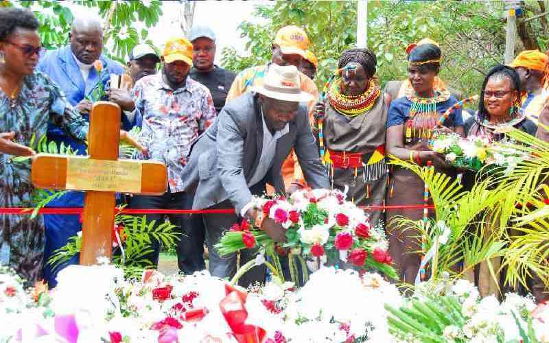 Raila Odinga's grave overflows with flowers as Kenyans continue to pay tribute to Baba Raila Odinga's grave overflows with flowers as Kenyans continue to pay tribute to Baba
