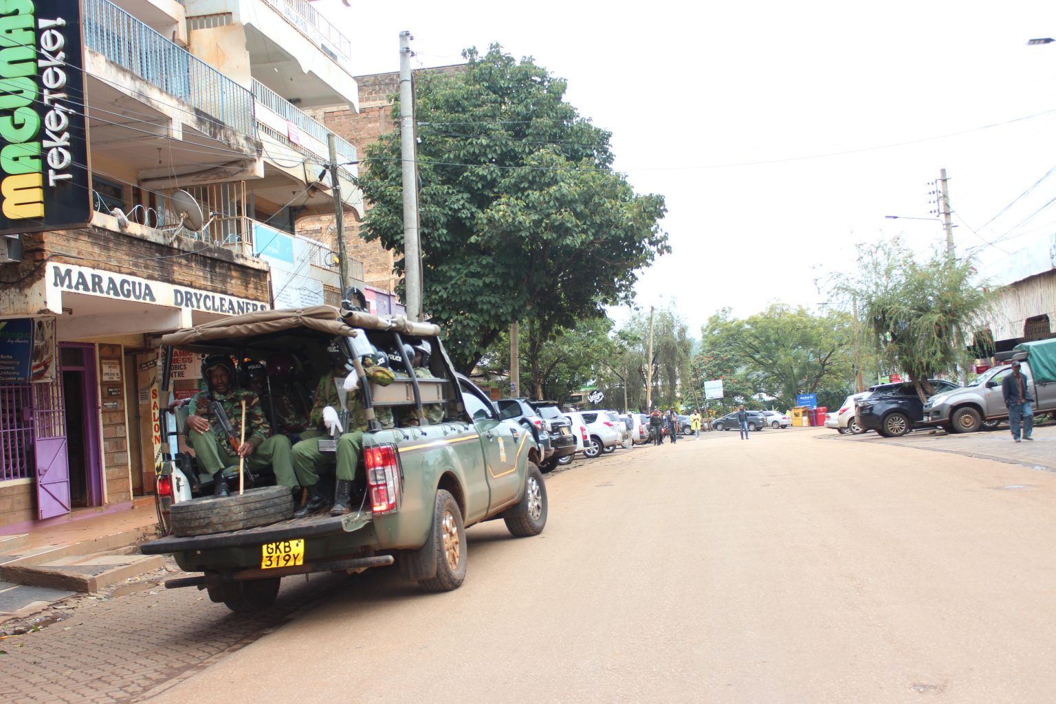 Residents keep of Murang'a town amid rising tension
