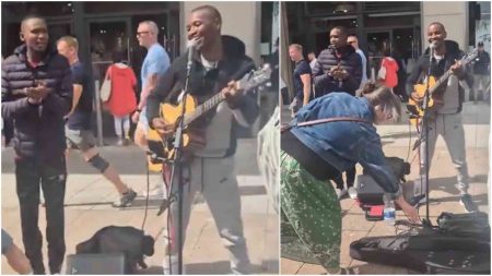 Samidoh stuns Dublin streets with powerful Mugithi performance, gets showered with coins