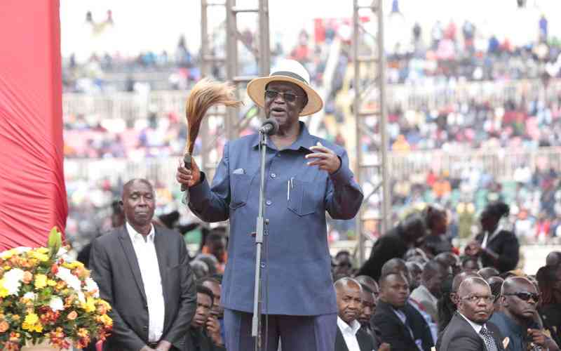 Siaya Senator Oburu Odinga formally takes over ODM leadership Siaya Senator Oburu Odinga formally takes over ODM leadership