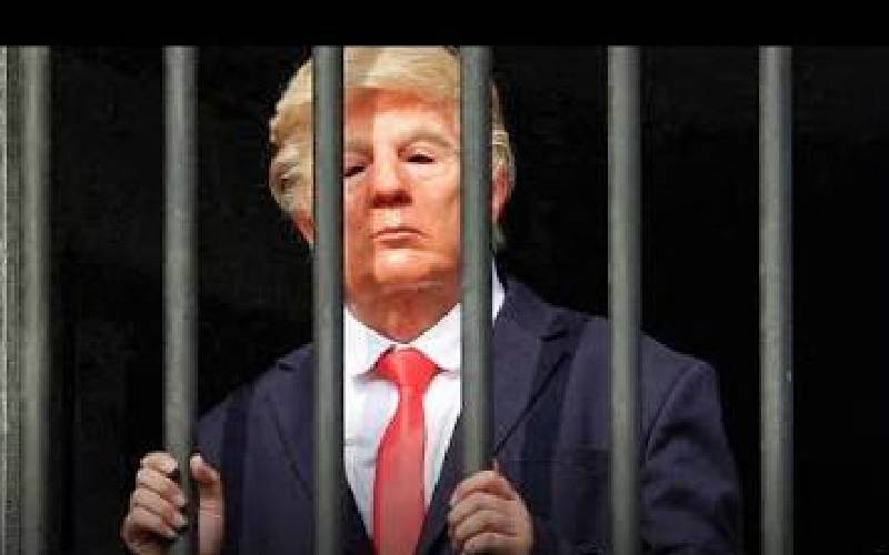 Trump lookalike performs inside mock prison cell in Tehran Trump lookalike performs inside mock prison cell in Tehran