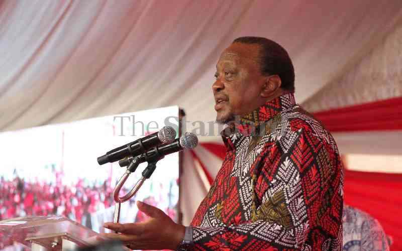 Uhuru launches Matiang'i bid, warns against divisive politics Uhuru launches Matiang'i bid, warns against divisive politics