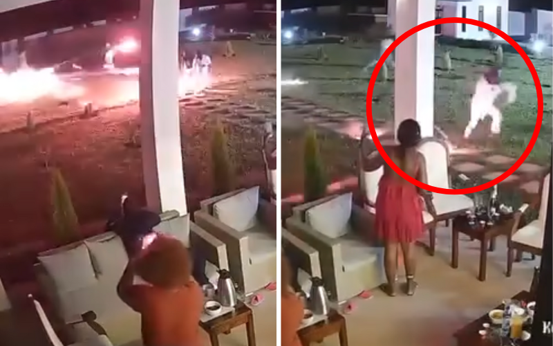 VIDEO: Allan Chesang flees after fireworks went south during New Year’s celebrations VIDEO: Allan Chesang flees after fireworks went south during New Year's celebrations