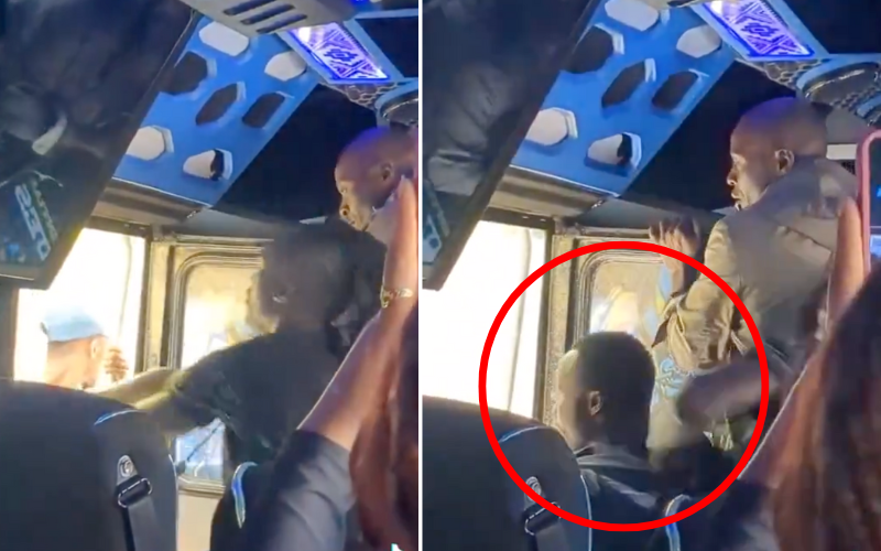 Viral video shows tout attacking passenger over unpaid fare aboard Rongai-bound matatu Viral video shows tout attacking passenger over unpaid fare aboard Rongai-bound matatu