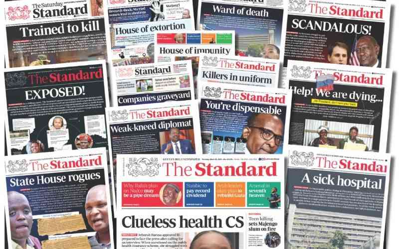We stand with you: The Standard speaks for Kenyans when no one else will We stand with you: The Standard speaks for Kenyans when no one else will