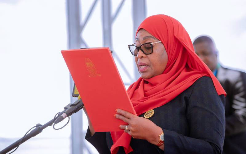 Why Suluhu was sworn into office without cheering crowds, songs of unity Why Suluhu was sworn into office without cheering crowds, songs of unity