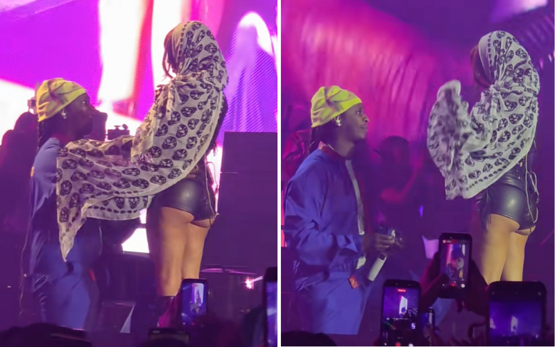 Young Thug proposes to Mariah The Scientist mid-concert in Atlanta Young Thug proposes to Mariah The Scientist mid-concert in Atlanta